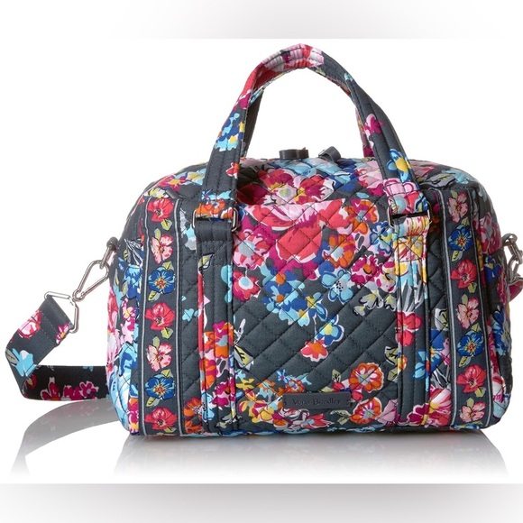 NWOT Vera Bradley 100 Handbag Crossbody‎ Purse Pretty Posies Adjustable Strap - Picture 1 of 9